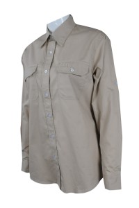 R251 團體訂做長袖修身恤衫 網上下單長袖恤衫 銀泰布行布料 澳洲  長袖恤衫供應商  rpet 環保再生紗